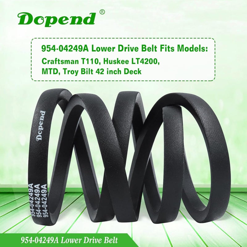Dopend 954-04249A Lower Drive Belt 5/8'' x 71'' for Craftsman T110, Huskee LT4200, MTD, Troy Bilt 42 inch Deck, Replaces 954-04249 Lower Drive Belt 754-04249, 745-04249A - Image 5